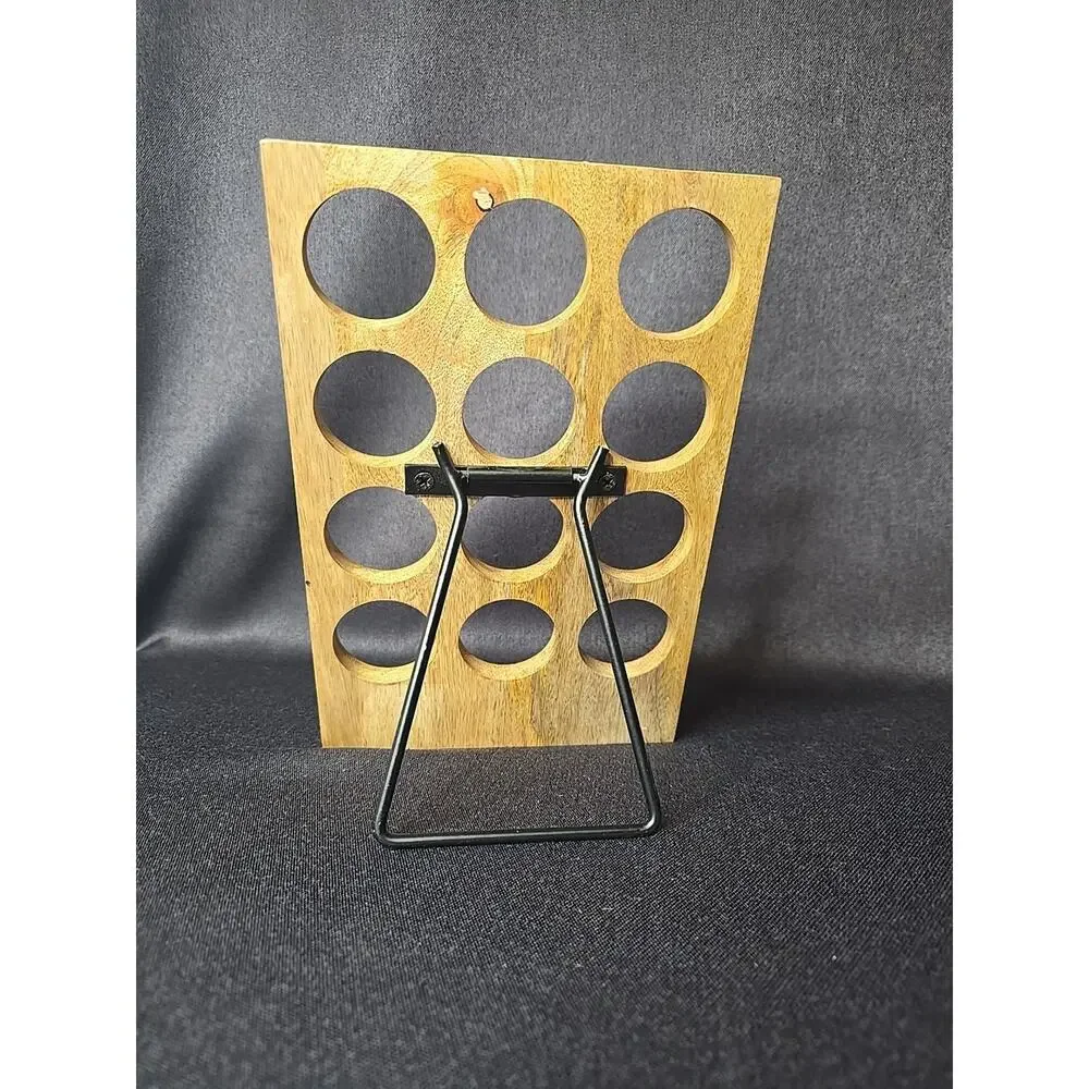 But First...Coffee Pod Stand Farmhouse Pod Holder K-Cup Compatible Wood 12 Hole